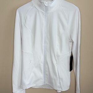 90 Degree By Reflex White Zip Jacket Womens XL NWT Activewear Workout